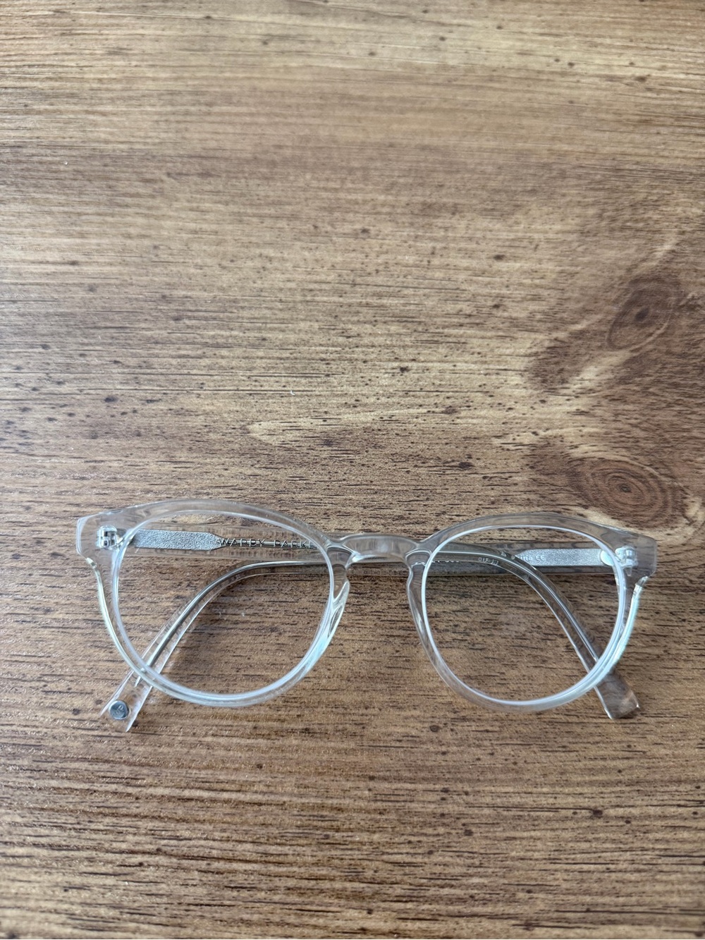 WARBY PARKER “PERCEY M 500” Crystal Clear Eyeglasses Frame 48-20-140